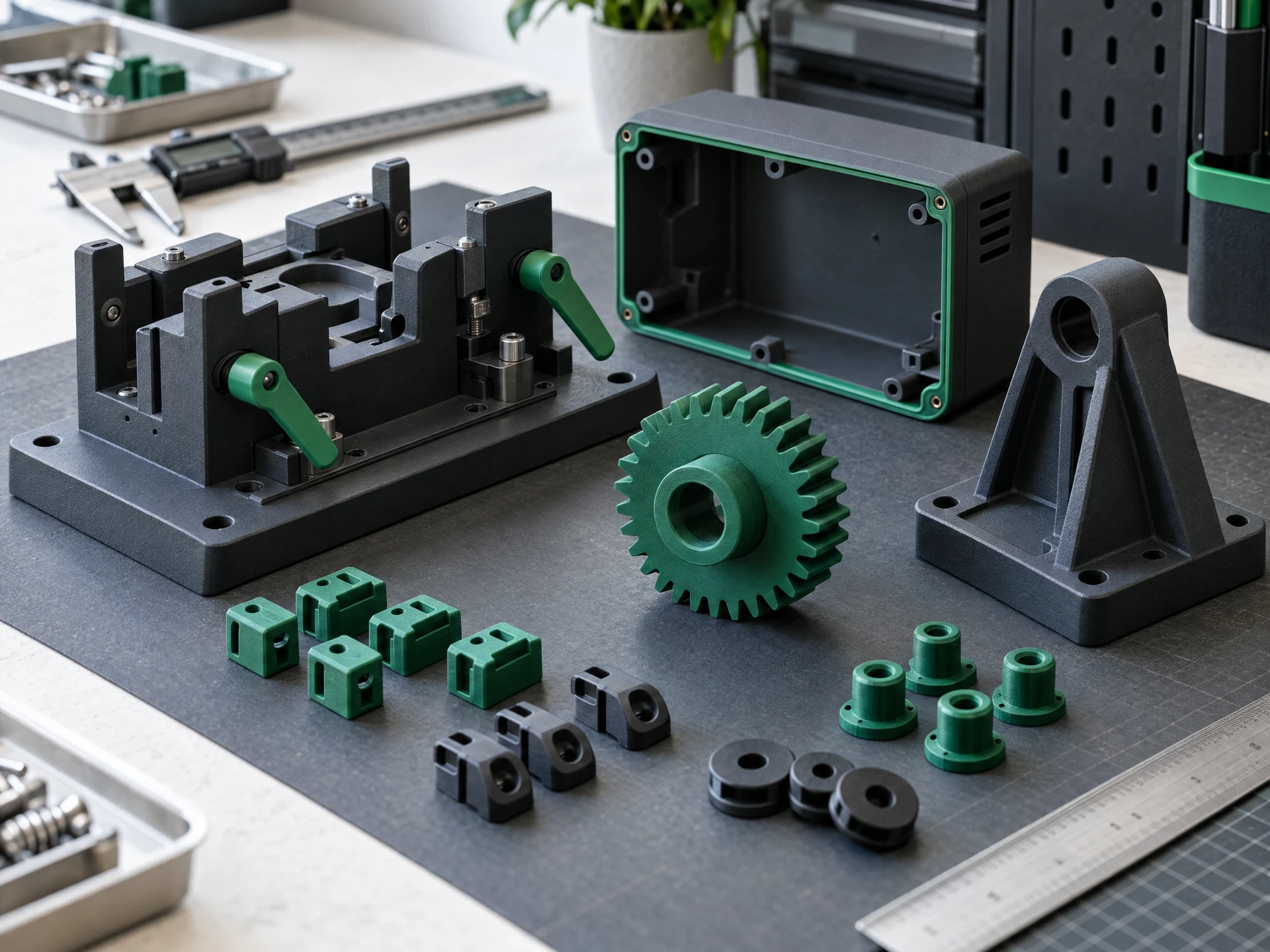 HD 3D-printed industrial jigs, fixtures and functional parts